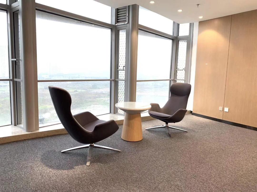 Contemporary black leather office chairs