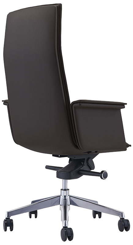 Black Leather Executive Chair - LOD128 - Black Angle