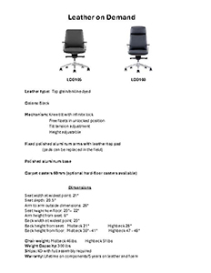 LOD105 and LOD108 Spec Sheet