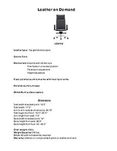 LOD118 Spec Sheet