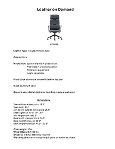 LOD138 Spec Sheet
